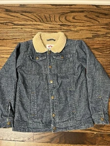 Appaman Heritage Cord Jacket NYC Americana Boys Sz 10 Sherpa Lined Blue - Picture 1 of 5