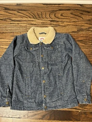 Appaman Heritage Cord Jacket NYC Americana Boys Sz 10 Sherpa Lined Blue - Image 1 of 4