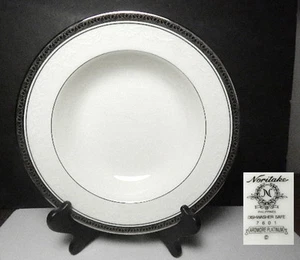"Tazón(s) de sopa montado(s) Noritake ARDMORE PLATINUM 9" ¡COMO NUEVO!¡! - Imagen 1 de 1