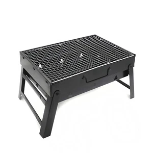 Barbecue Charcoal Grill Stove Shish Kebab Stainless Steel BBQ Patio Camping Fold - Picture 1 of 11