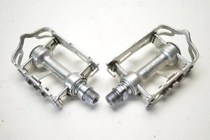 CAMPAGNOLO GRAN SPORT ROAD RACE BICYCLE QUILL PEDALS 9/16 x 20 TPI - Picture 1 of 5