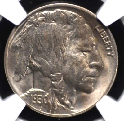 1930 BUFFALO NICKEL NGC MS 64 WELL STRUCK WITH LOVELY SILVER SATIN LUSTER - Image 1 of 3