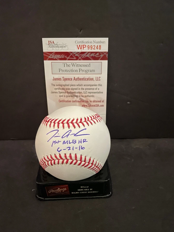 Tim Anderson White Sox Signed Baseball JSA WITNESS COA 1st MLB HR 6-21-16 - Image 1 of 1