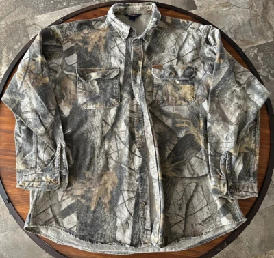 Woolrich, Realtree Camo, Heavy Mens Shirt, Lined, Weight 1.95lbs 100% Cotton - Image 1 of 4