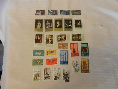 Lot of 27 East Germany Stamps from 1977 Rubens Art, Sports, Animals, More - Image 1 of 4