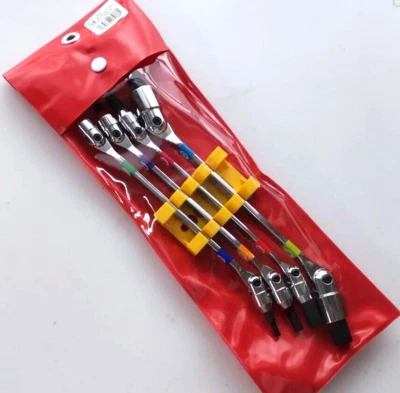 SUEKAGE  DOUBLE FLEX HEX WRENCH SET (3x4,/5x6/8x10/12x14mm)  DFH-4S - Image 1 of 4