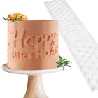Happy Birthday Plastic Cake Stencil Boder Decorating Lace Kitchen Baking Decor