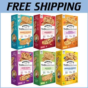 Individually Wrapped Italian Biscotti - 6 Flavors of Almond Cookie Thins, 4.4 oz - Picture 1 of 8