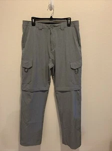Reel Legends Mens Dark Gray Convertible Cargo Pant 34. Fishing. Camping. - Picture 1 of 8