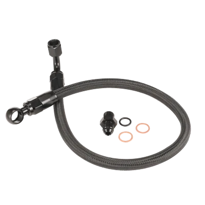 Braided Fuel Line For Honda Civic Acura Integra D15 D16 B16B B16A B18C EG EK DC2 - Image 1 of 4