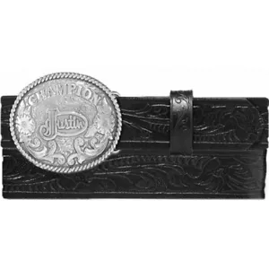 Justin Children's Champion Black Tooled Belt 811BK - Picture 1 of 3