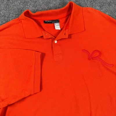 Camisa Polo Rocawear Para Hombre XL Extra Grande Naranja Bordado Logo Manga Corta Foto 1 de 4