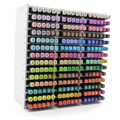 Organizador de almacenamiento de marcadores, soporte para marcadores para 252 rack para 252 marcadores blanco Foto 1 de 4