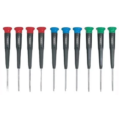 690 Precision Screwdrivers, Set of 10, Color-Coded Slotted, Phillips and Torx... - Image 1 of 4