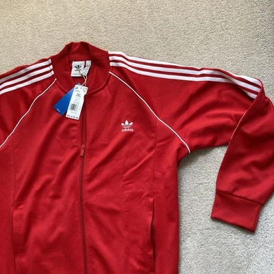 Adidas Originals Men's Adicolor Classics SST Track Jacket Red 2XL XXL - Image 1 of 4