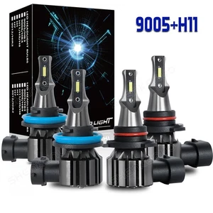 4pcs Combo LED Headlight Light Bulbs for RAM 1500 2019 2020-2024 High Low Beam - Picture 1 of 12