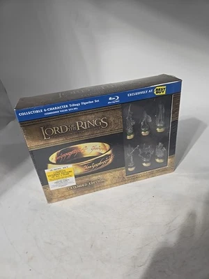 The Lord of the Rings Trilogy Extended Edition Blu-Ray 6-Figurine Set NEW MINT - Image 1 of 4