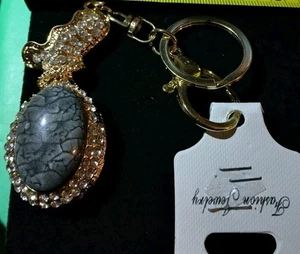 Crystal Rhinestone Keyring Hand Bag Car Key Chain Rings.   k2Grnd* - Picture 1 of 4