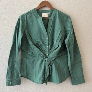 Camisa Anthropologie Maeve Katherine con botones delanteros para mujer talla 8 a rayas - Imagen 1 de 11