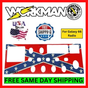 Workman 66REB Radio Ersatz Abdeckplatte Chrom Gesicht für Galaxy DX66 CB Amateurfunk Kit - Bild 1 von 8
