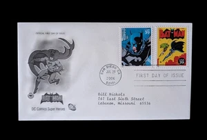  Comics Super Heroes USPS FDC – 2006 First Day Covers – Batman - Picture 1 of 2