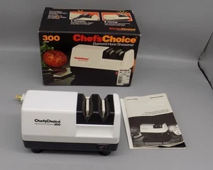 Affilacoltelli Elettrico Chef's Choice Modello 300 Diamond Hone In Scatola Originale - Foto 1 di 9