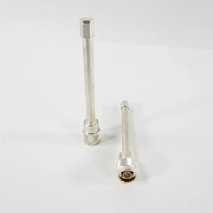 USED Lot of (2) Microlab/FXR Adjustable Coax Shorts SO-6MN Silver N-Type Male - Picture 1 of 2