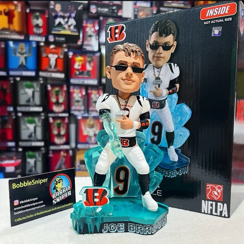 Joe Burrow Cincinnati Bengals Brrr Ice "Mr. Ice" Ver Descripción NFL Bobblehead Foto 1 de 2