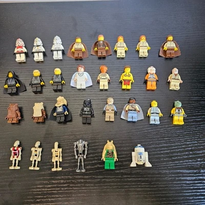 Rare Lego Star Wars Minifigure Lot Great Collection; Jedi, Sith, Clones, Droids  - Image 1 of 4