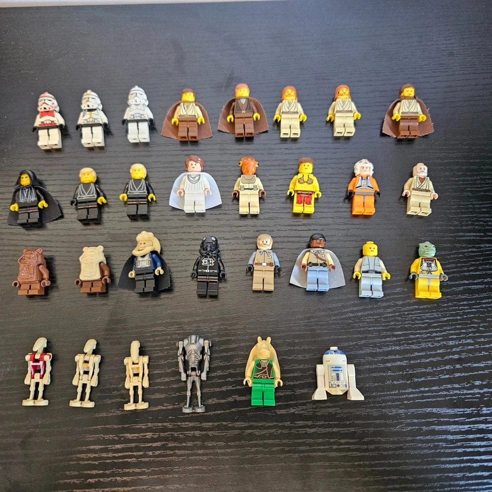 Rare Lego Star Wars Minifigure Lot Great Collection; Jedi, Sith, Clones, Droids  - Image 1 of 4