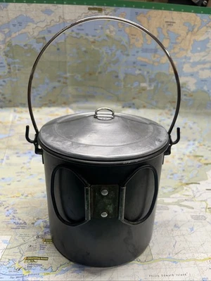 *RARE* More Kochanski  1.8 Bush Pot With Bail Handle, Lid And Folding Handles - Image 1 of 4