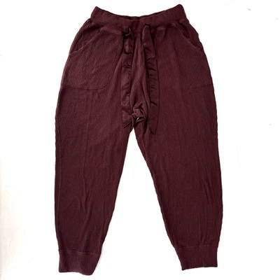 Abercrombie & Fitch A&F Sleepwear Burgundy PJ Pajama Lounge Sleep Pants Medium - Image 1 of 4