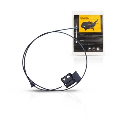 For Nissan Altima 2002-2007 Hood Release Cable | Black Plastic/Metal With Handle - Image 1 of 4