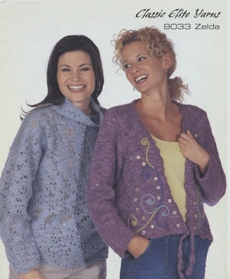 Clásico Elite Hilos CEY Tejido Patrón 9033 Zelda - Pullover, Cárdigan Foto 1 de 3