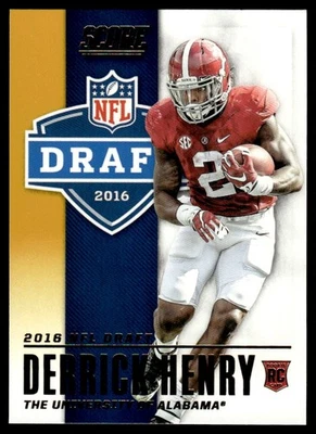 2016 Score NFL Draft Gold Derrick Henry Alabama Crimson Tide #5 - Image 1 of 2