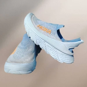 Hoka One One TC Restore Light blue Slip-On Shoes womens 8 Youth 6.5 M 7 - Picture 1 of 11