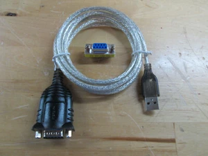Kenwood TS-480 TS-570 TS-870S TS-2000 RS232C (9 pin) to USB Adapter ~6 Feet - Zdjęcie 1 z 3
