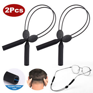 2 Pack Glasses Strap Cord Sports Sunglasses Rope String Holder Eyeglasses Band