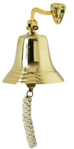 7" MESSINGGLOCKE - MESSING SCHIFFSGLOCKE - NAUTISCHE GLOCKE - HAUS - GARTEN - SPEISEGLOCKE - Bild 1 von 1