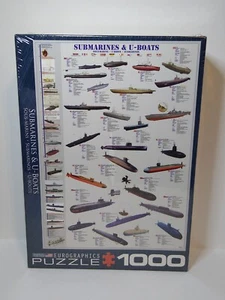 EuroGraphics Submarines and U Boats 1000 Piece Puzzle New and Sealed - Picture 1 of 4