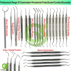 Range of Periodontal Gracey Curettes Scalers Dental Probes Endodontic Excavators - Picture 1 of 46