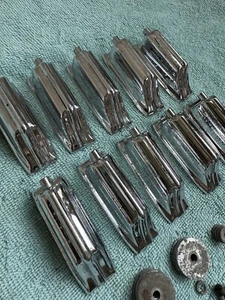 Lot of 10 Rogers Beavertail Vintage 60s Bass Drum Lugs + Screws Springs - Lot 5A - Picture 1 of 17