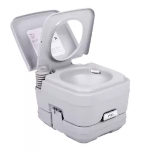 2,6 Gallonen Tragbare Toilette Spülung Kommode Töpfchen Outdoor Indoor Reisen Camping - Bild 1 von 13