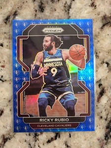 Ricky Rubio - 2021-22 Panini Prizm 75th Anniversary Blue Diamond Prizm #96 SP