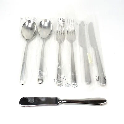 Sambonet ( Rosenthal ) Besteck Rest Serie Linear Edelstahl Cutlery Italy 7tlg. - Bild 1 von 4