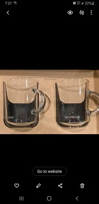NESPRESSO Glass Vertuo Two Mugs Coffee Clear Big  - Изображение 1 из 2