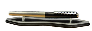 "Montblanc" Carrera Vintage Rare Black&Chrome German c.1971's Fountain Pen - Imagen 1 de 12