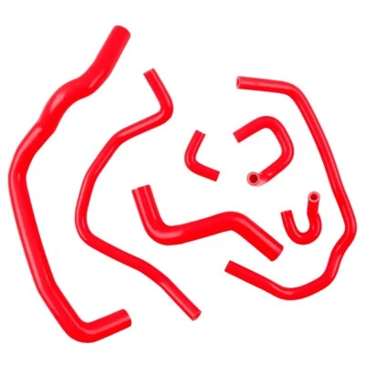 Red Silicone Coolant Heater Hoses For 1994-1996 1995 Chevrolet Impala SS 5.7L V8 - Image 1 of 4