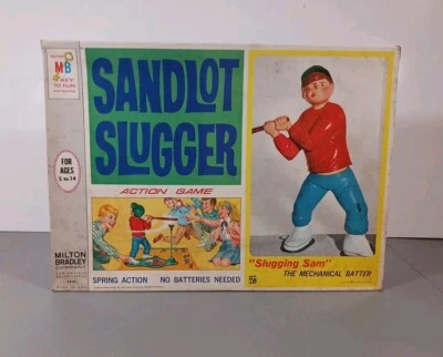 Vintage 1968 Milton Bradley Sandlot Slugger Action Game WORKING - Image 1 of 4