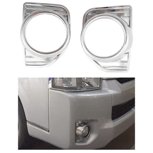 Chrome Car Modification Front Fog Lamp Covers For Toyota Hiace Commuter 14 - 18 - Imagen 1 de 3
